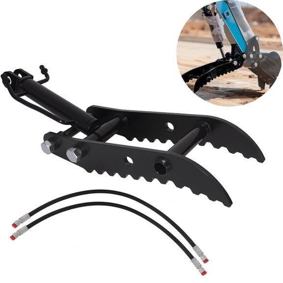 Hydraulic Thumb Clip for Mini Excavators, Fit Most of Up to 3 Tons Hydraulic Thumb Clip, Mini Excavator Hydraulic Thumb Kit, Small Digger Attachments for Small Diggers