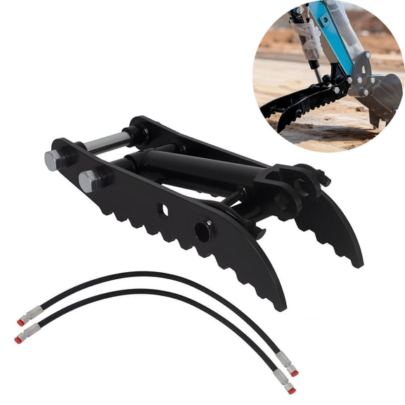 Hydraulic Thumb Clip for Mini Excavators, Fit Most of Up to 3 Tons Mini Excavator Hydraulic Thumb Kit, Mini Excavator Thumb Fit, Hydraulic Thumb Clip for Small Diggers