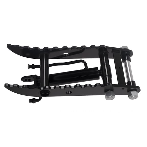 Hydraulic Thumb Clip for Mini Excavators, Single Hole Excavator Clip, Mini Excavator Hydraulic Thumb Kit with 2*M14 Hoses and Screws, Small Digger Attachments for Small Diggers