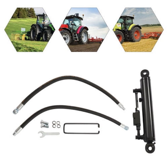 Hydraulic Top Link Cat 1-1 with Locking Block 16 1/8- 22 7/16" and 2 x Hose