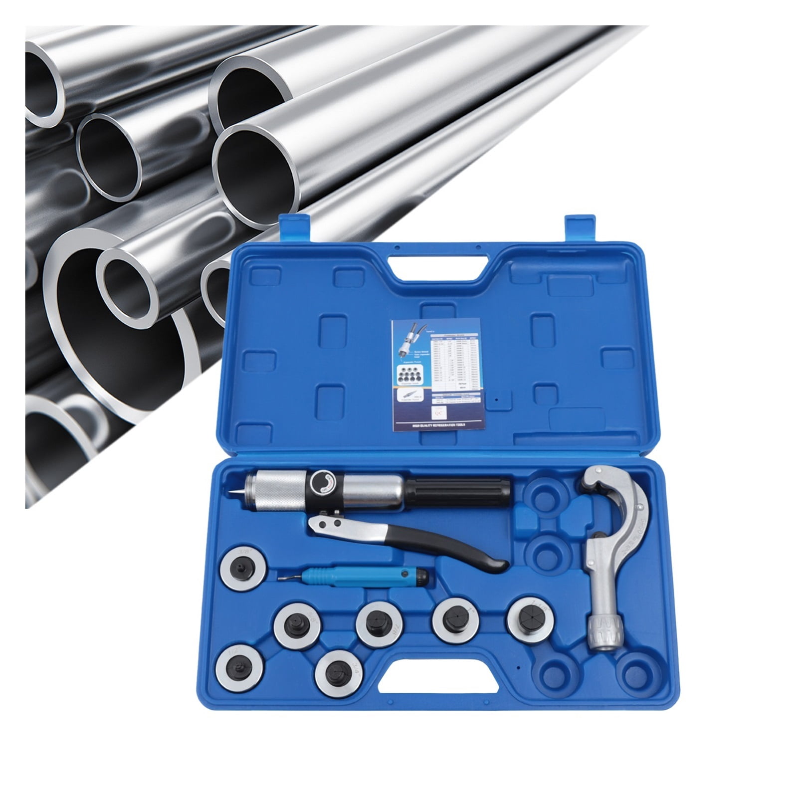 Hydraulic Tube Expander 3/8" - 1-1/8" 7 Lever HVAC Tubing Expanding Swaging Set ,Easy to Use