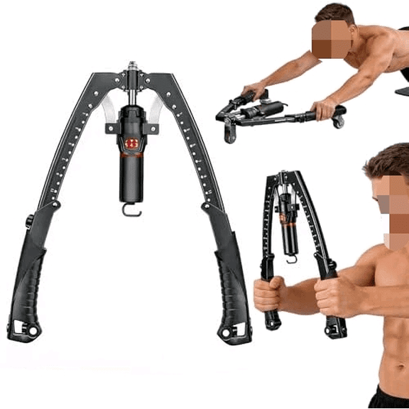 Hydraulic Twister Arm Trainer & Ab Roller, 2-in-1 Adjustable Chest Workout Equipment for 22-440lbs Resistance, Full Body Trainer for Men & Women$$Sport & Recreation Other