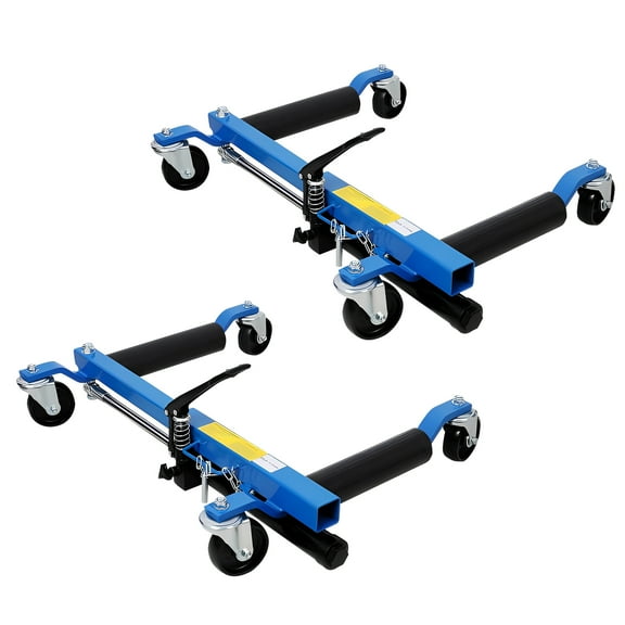 Hydraulic Wheel Dolly, Car Dolly Jack Set of 2-1500LB per car Wheel Dollies Car Skate with Foot Pedal Lift, Heavy-Duty Vehicle Positioning Skates for Easy Car/Truck Moving & Garage Storage (Blue)