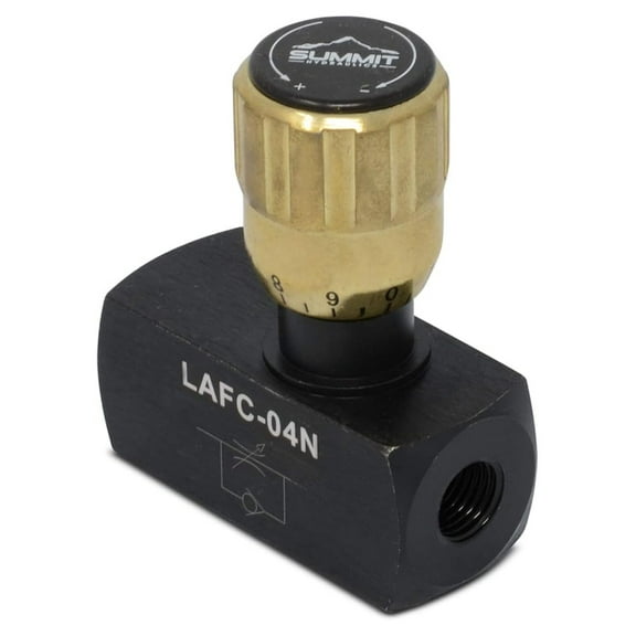 Hydraulic in-Line Adjustable Variable Flow Control w/Free Flow, 1/4 NPT