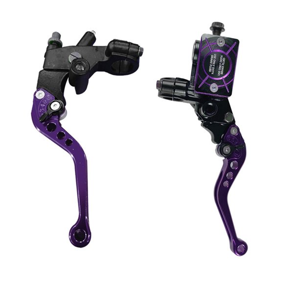 Hydraulically Brake Lever Motorcycle Brake Clutch 7/8" Brake Clutch Pump Rod Cylinder Reservoir Levers