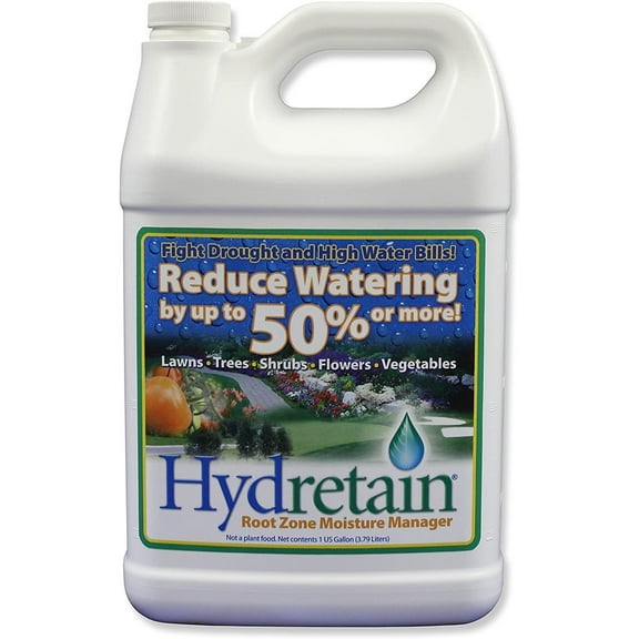 Hydretain Moisture Control Liquid - For Lawns and Gardens - 2 Pack, 1 Gal Each