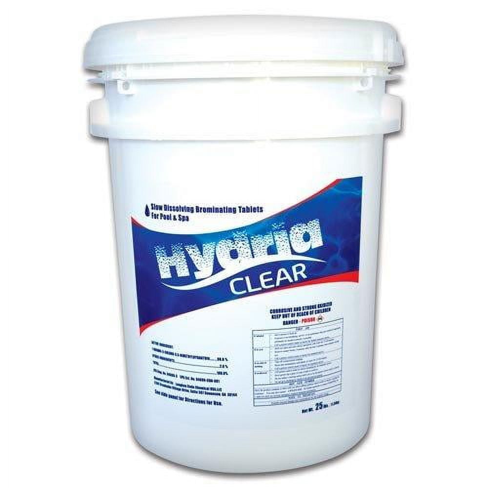 Hydria Clear 1"Bromine Tablets for Pools and Spas, 25 lbs