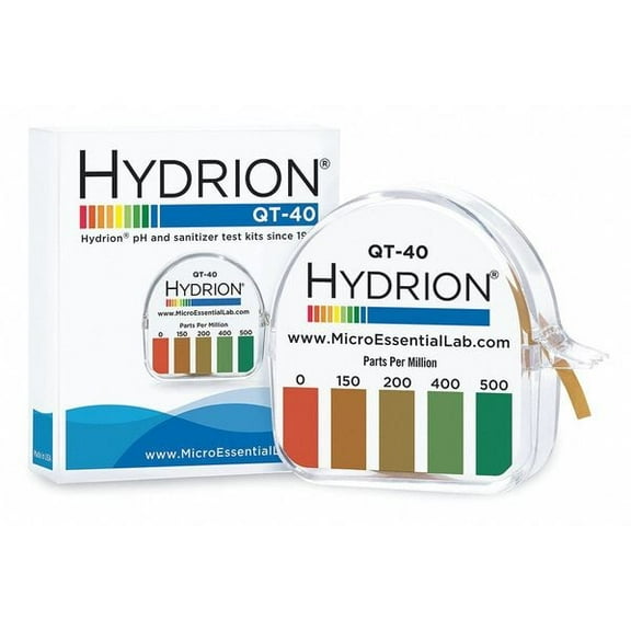 Hydrion Test Strips,Detects Ammonia,5/32" W,PK10 QT-40