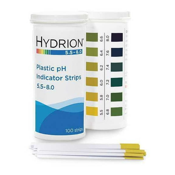 Hydrion pH Strips,Hydrion Spectral,5.5-8,PK100 9700
