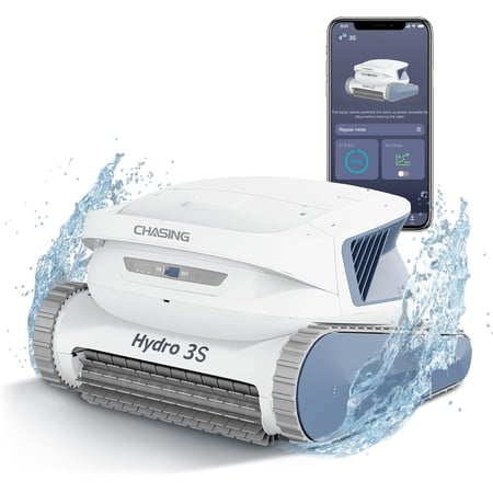 Hydro 3S Cordless Robotic Pool Vacuum for Inground Pools, 4 Cleaning Modes, App Control Ideal,pool robot vacuum for inground pools