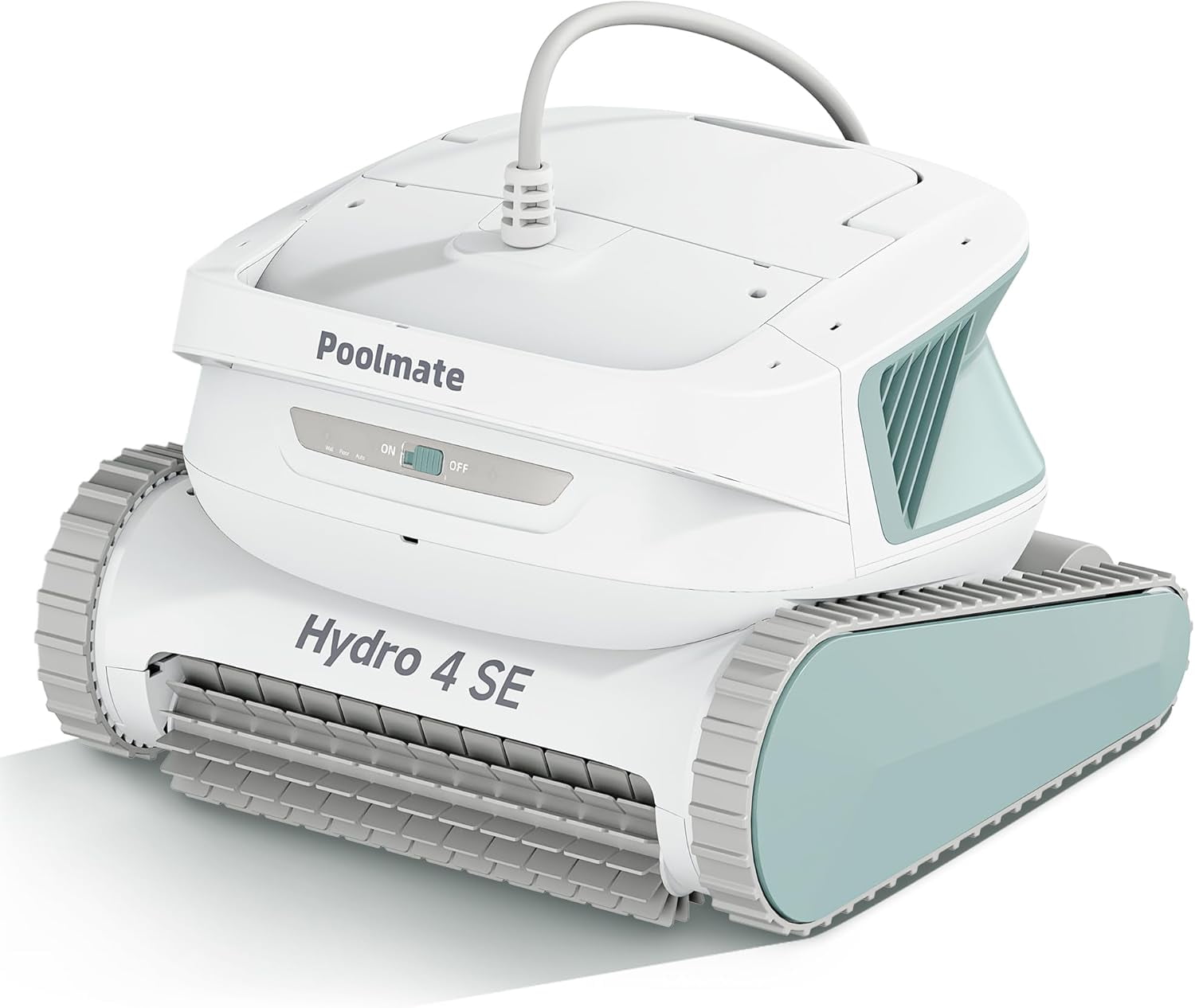 Hydro 4SE Corded Automatic Robotic Pool Vacuum Cleaner, 40FT Long Cable/4 Cleaning Modes/One-Key Touch Contral, 4.1L Large Filter Basket, Wall & Waterline Cleaning, Ideal for In-Ground Pools