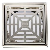 Hydro Ban Drain Grate 4"x4" (Brushed Stainless Steel)
