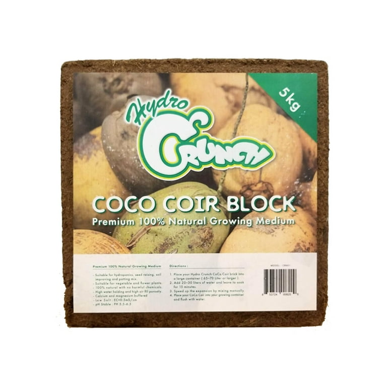 Hydro Crunch 11 lbs. Coco Coir Block of Soilless Growing Media (2-Pack) Hydro Crunch 11 lbs. Coco Coir Block of Soilless Growing Media (2-Pack)