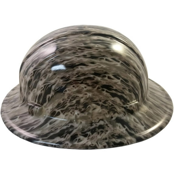 Hydro Dipped GLOW IN THE DARK Hard Hats Full Brim Style with Ratchet Suspensions