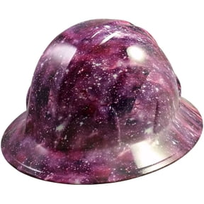 Galaxy Design Hydro Dipped Hard Hats Full Brim Style with 4 Pt Suspension
