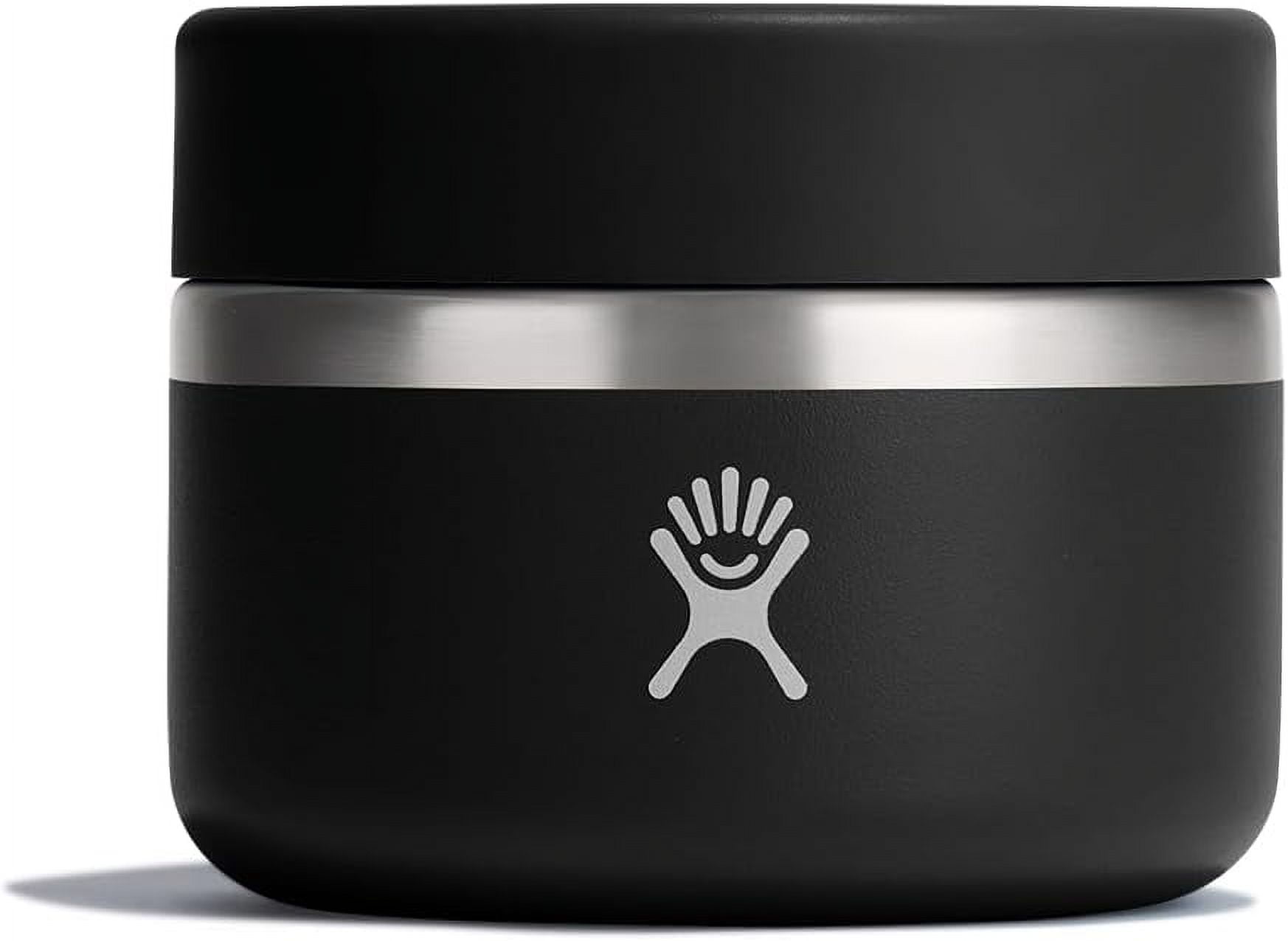 Hydro Flask Insulated Food Jar - Stainless Steel Food Container - 12 oz - Black