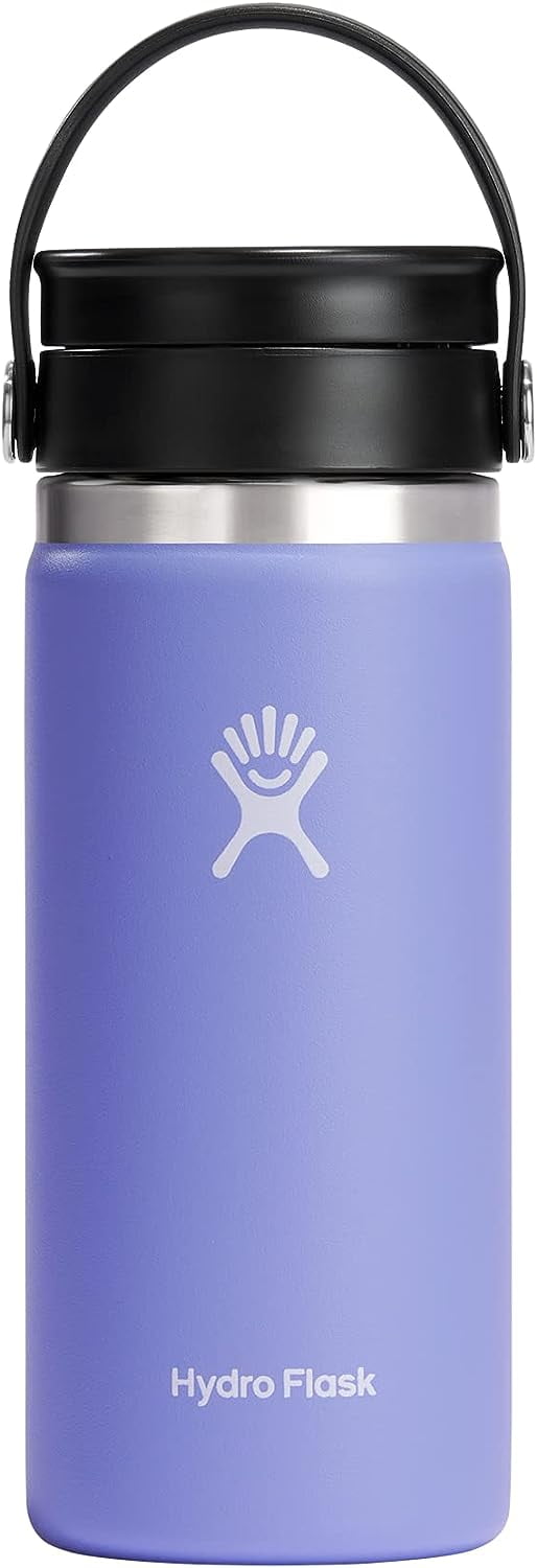Hydro Flask 16 oz Wide Mouth with Flex Sip Lid Stainless Steel Reusable Water Bottle Lupine