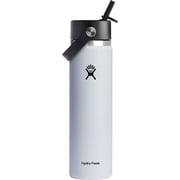 Hydro Flask 24 Oz Wide Flex Straw Cap White