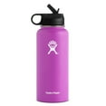 thumbnail image 1 of Hydro Flask 32 oz Double Wall Vacuum Insulated Stainless Steel Sports Water Bottle, Wide Mouth with BPA Free Straw Lid, Raspberry, 1 of 8