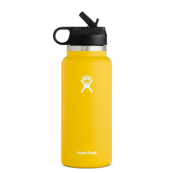 Hydro Flask 32OZ Wide Mouth 2.0 Water Bottle, Straw Lid, Multiple Colors - Sunflower