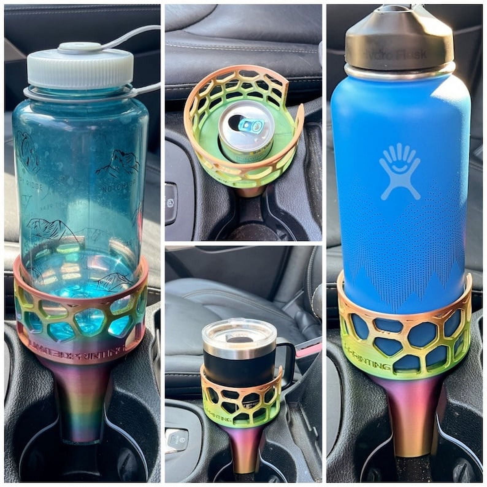 Hydro Flask Holder, Nalgene Car Cup Adapter, Yeti Bottle (36oz), Yeti  Mugs (10/24oz), Rainbow