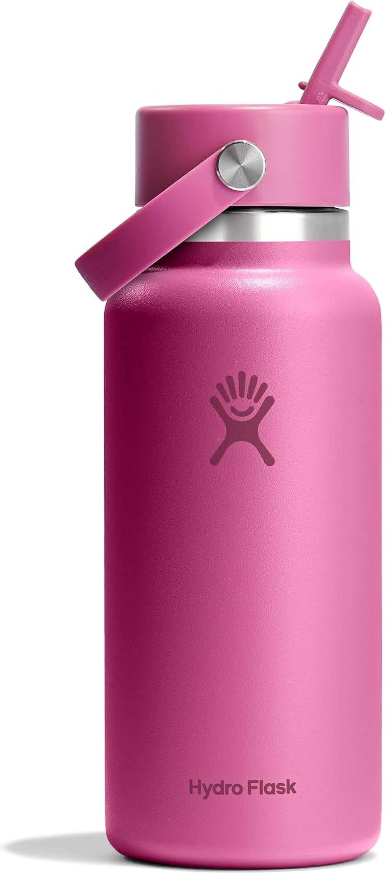 Hydro Flask MAGENTA Wide Mouth Water Bottle with Flex Straw Cap