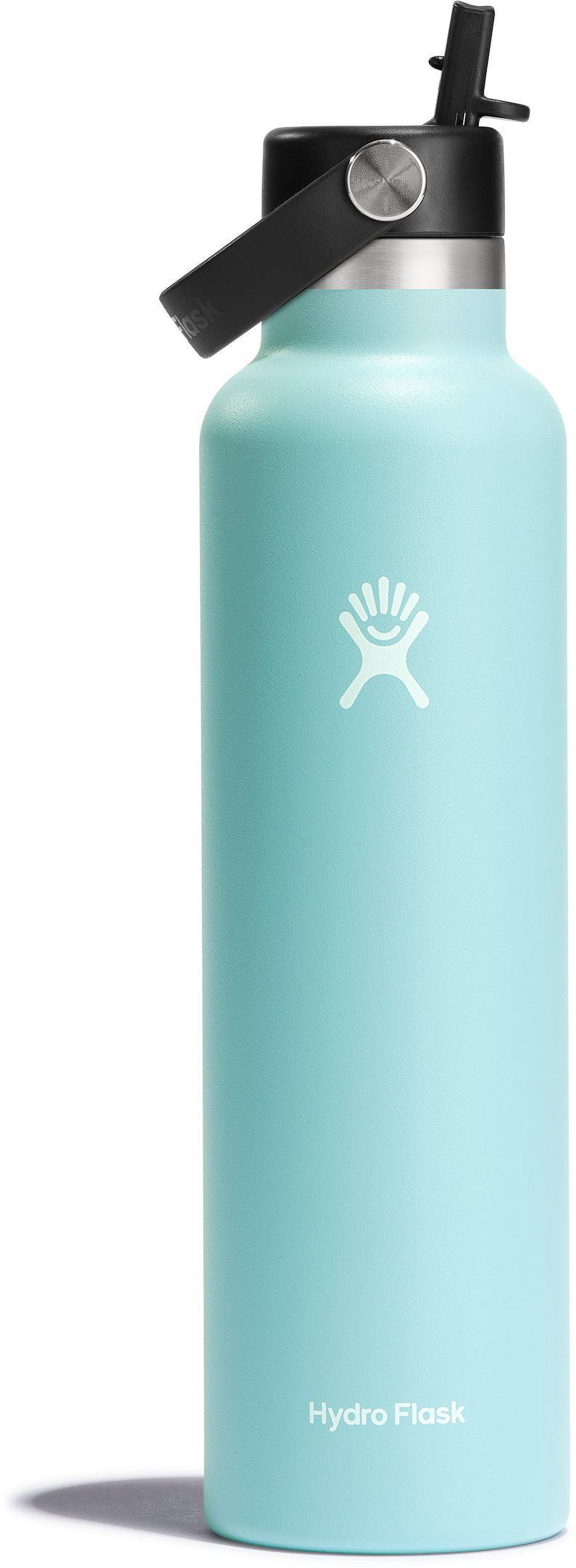 Hydro Flask S24FS441 Teal Green 24oz Insulated Water Bottle w/ Straw Cap