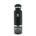 thumbnail image 1 of Hydro Flask Standard Mouth Water Bottle with Flex Cap Black 21oz/621ml, 1 of 2