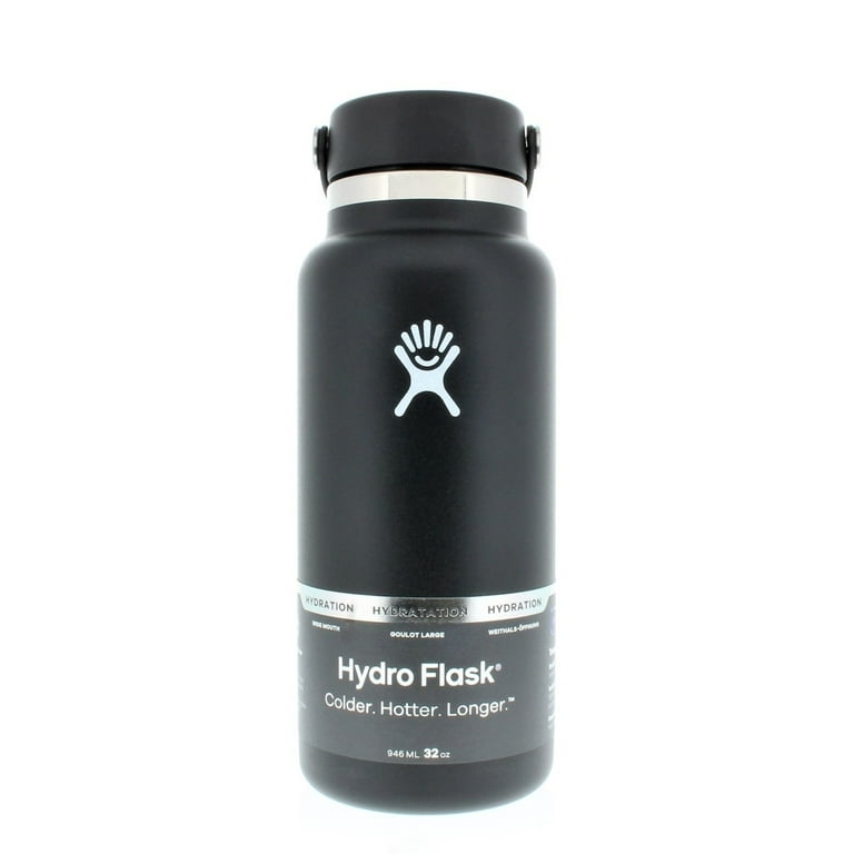 Hydro Flask 32 OZ Wide-Mouth Black Water Bottle