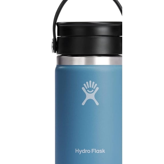 Hydro Flask Wide Mouth with Flex Sip Lid - Insulated 12 Oz Water Bottle Travel Cup Coffee Mug - Rain