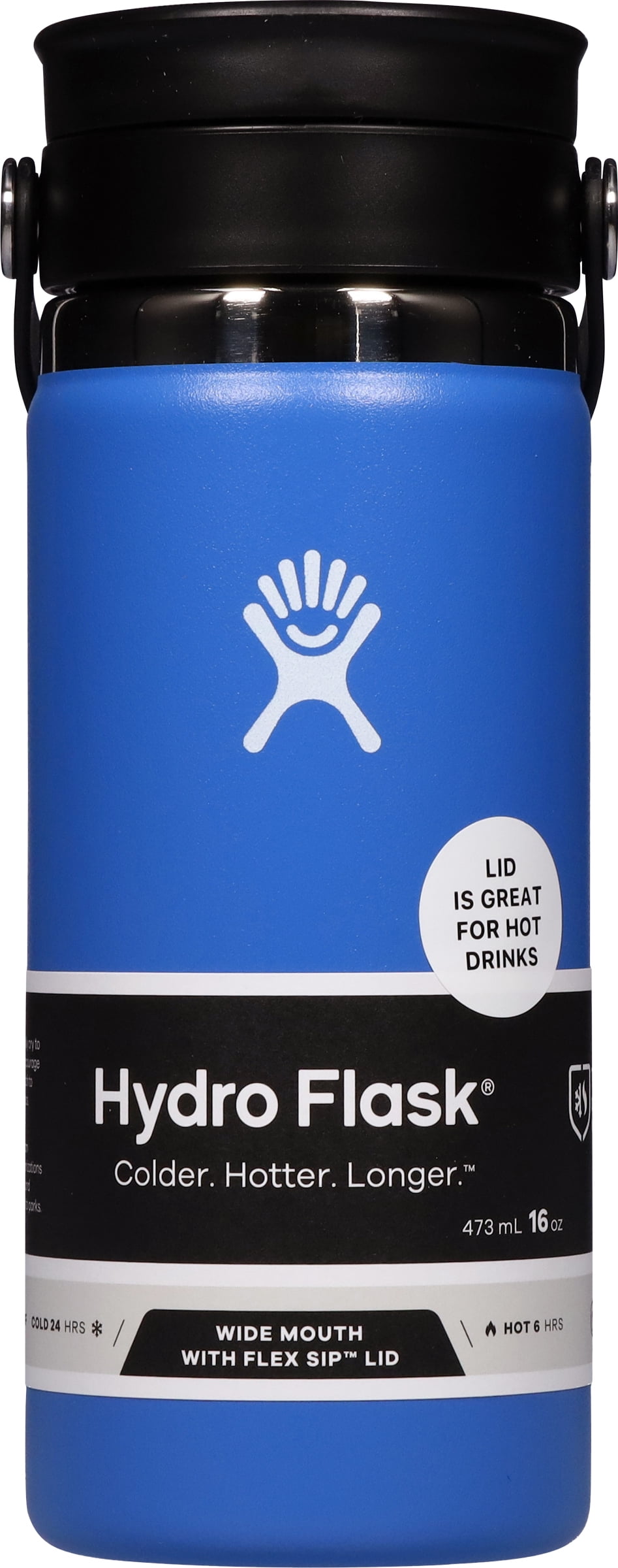 Hydro Flask Wide Mouth with Flex Sip Lid Insulated Water Bottle Travel Mug - 16 oz - Cascade