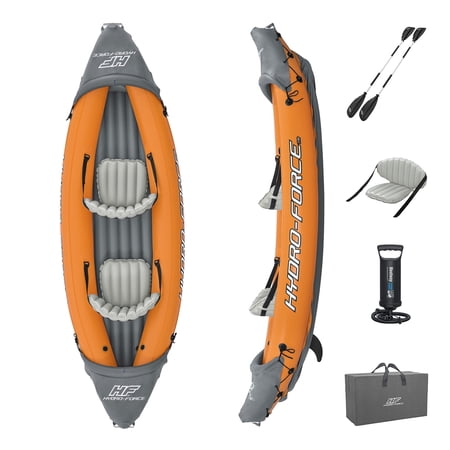 Hydro-Force 10 Foot by 6 inch Rapid X2 Inflatable Kayak w/Inflata-Shield
