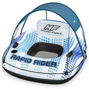 Hydro-Force Rapid Rider Canopy Tube 54 x 54| Durable Inflate-Shield Material | UV Sun Protection | Built-in Cup Holder | Heavy Duty Handles. Ultimate Water Fun