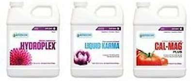 Hydro Galaxy Hydroplex Bloom 1 qt, Liquid Karma 1 qt, Cal-Mag Plus 1 qt