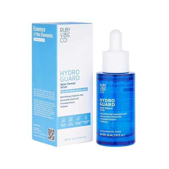 RUBY VIBE CO HydroGuard Water Element Hydrating Facial Serum, 1.01 fl oz