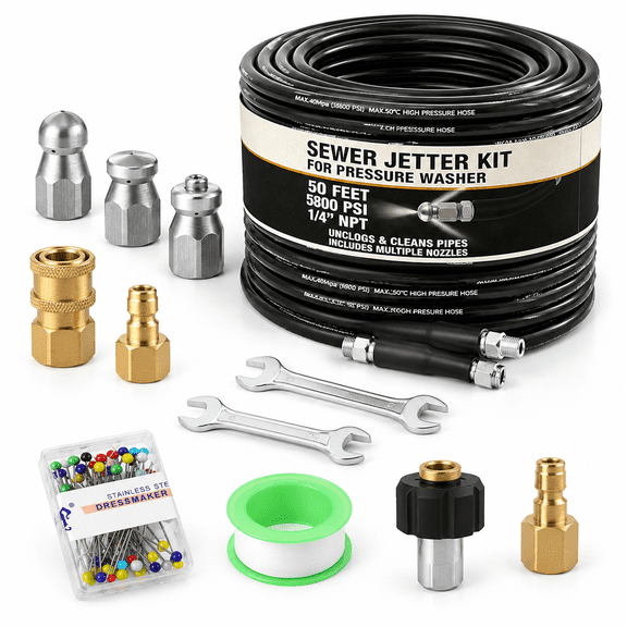 Hydro Jetter Jet Hydrojet Washer Drainner 50 Ft
