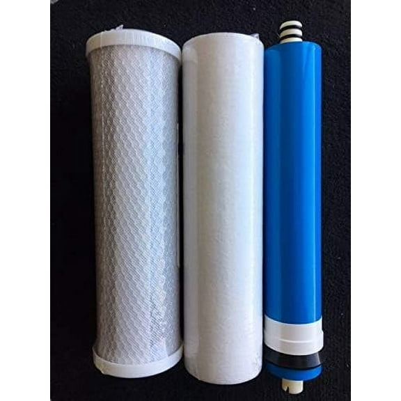 Hydro Logic Stealth RO100 Complete Compatible Replacement Filter Kit Includes - Membrane, Carbon & Sediment Filter By Clear Hydro