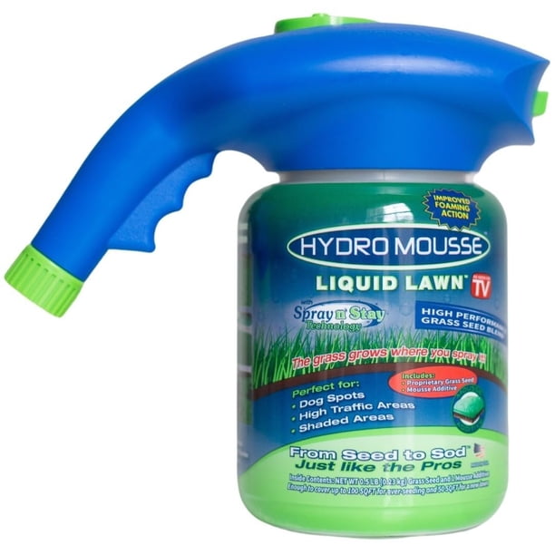 Hydro Mousse, Grass Seed, Spray n' Stay Technology, 100 sq ft