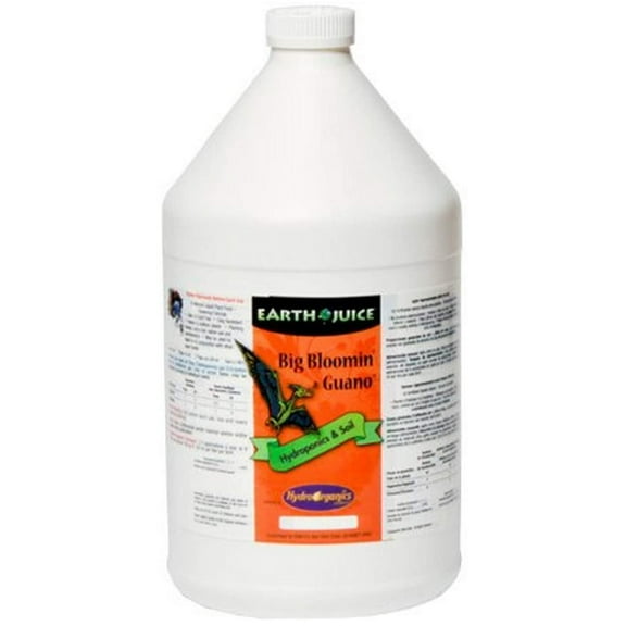 Hydro Organics Earth Juice Big Bloomin Guano Bloom Booster, 1 Gallon