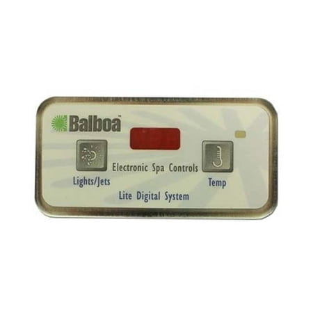 Hydro-Quip ECO-LL 2-Button LED, Light & Jet Temperature Spa Side Control with 7 ft. 6 Pin Phone Cable