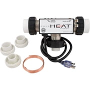 Hydro-Quip Pure Heat 1-1/2in Tee Style Compact 1.5kW Whirlpool Bath Heater PH100-15UP
