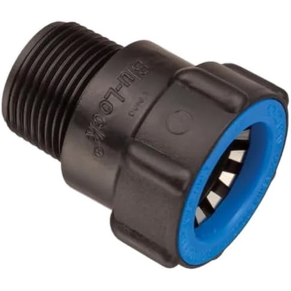 (10 pack) Hydro-Rain BL-436-007 - 3/4" Blu-Lock to 3/4" MPT