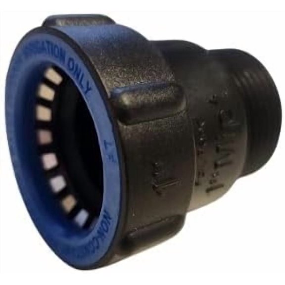 (10 pack) Hydro-Rain BL-436-010 - 1" Blu Lock x 1" Male Pipe Thread Adapter Irrigation Fitting, Professional-Grade, High-Impact, UV-Resistant ABS Body