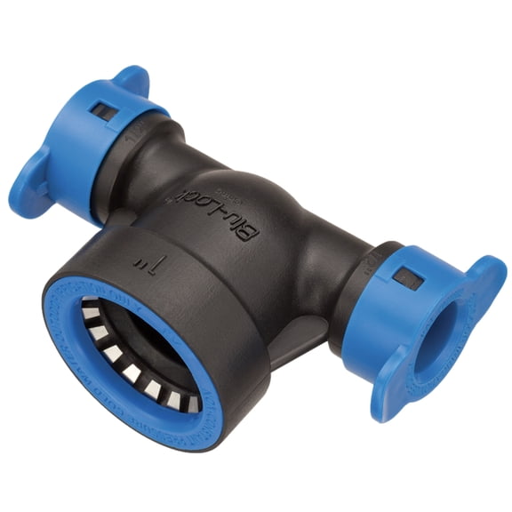 Hydro-Rain Blu-Lock Bullhead Tee-Size:1" BL x 1/2" BLR