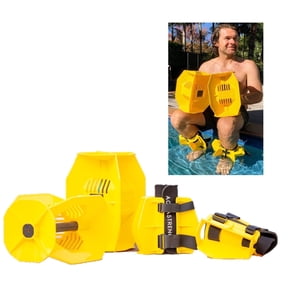 Aquastrength Hydro-Tone Total Body Pool Weights for Water Exercise | Isokinetic Functional Water Weights | Build Muscle - Easy on Joints | Aquatic Pool Weight | Quick Start Guide