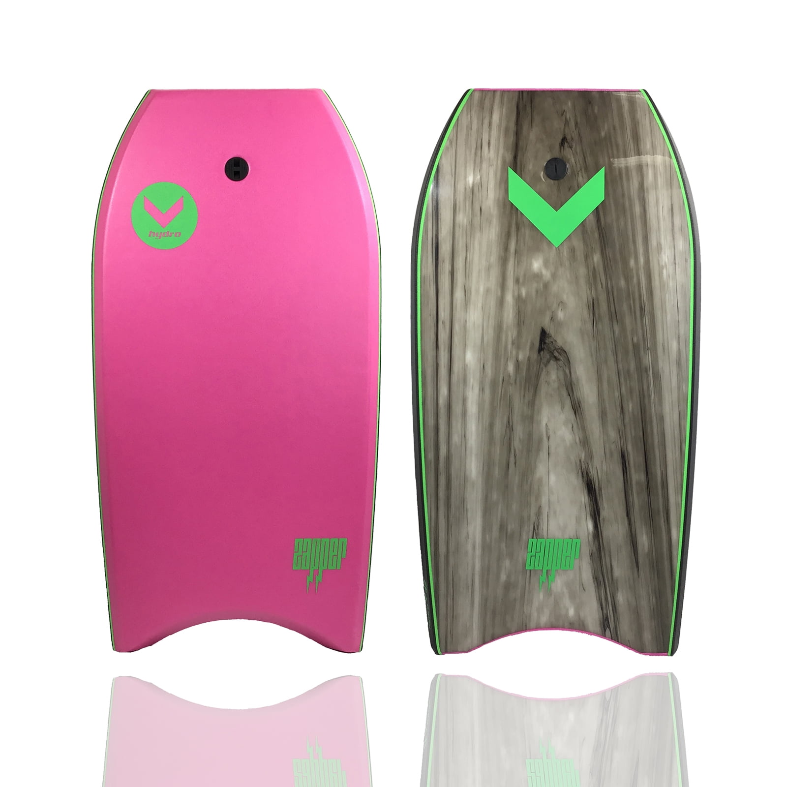 Hydro Zapper 38 Bodyboard Pink Deck, Black Rails, Dark Grey Bottom