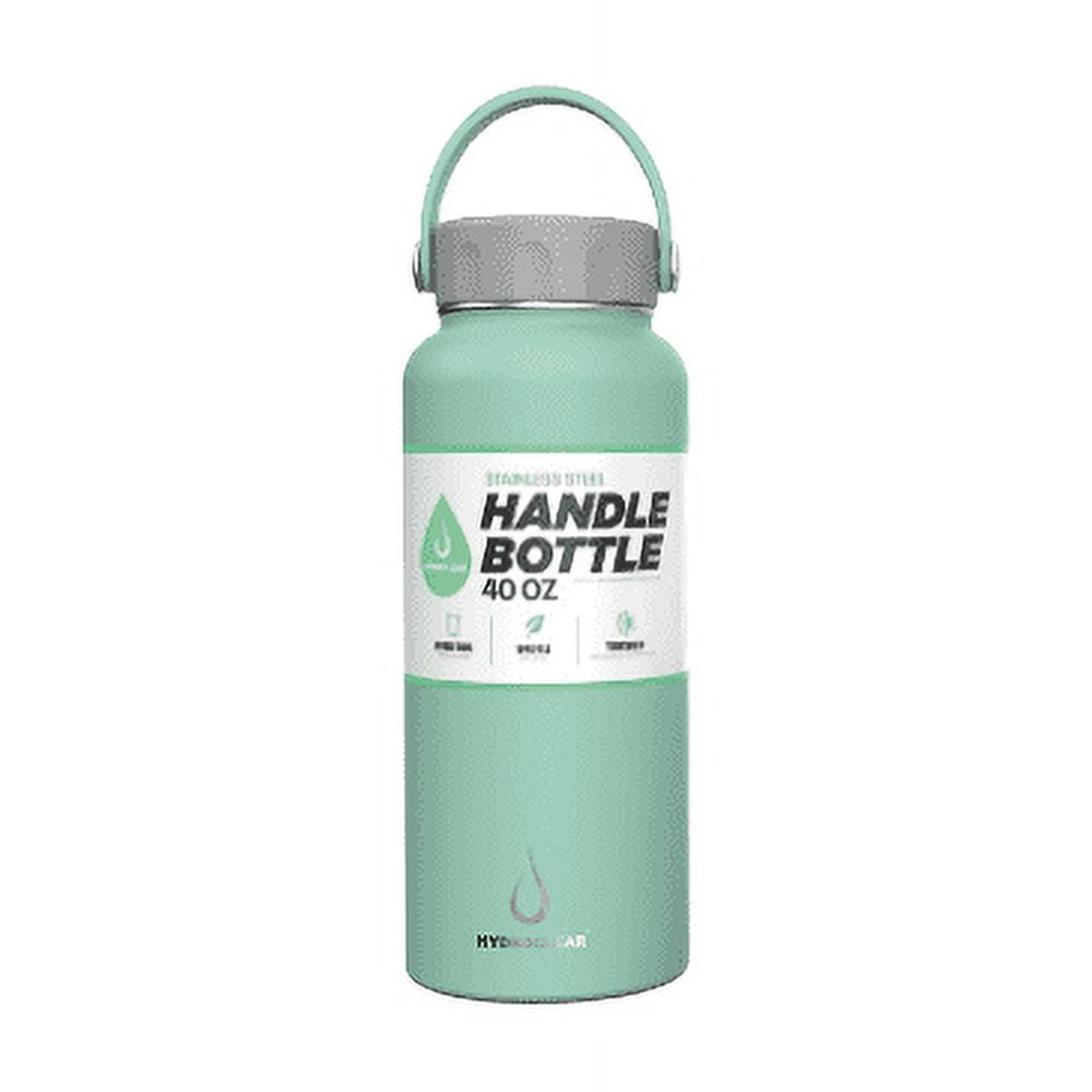 HydroClear 40oz Stainless Steel Drink Bottle with Handle Cap -Sage ...