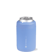 HydroJug Can Cooler - Standard 2-in-1 Insulated Can Cooler Cup 12oz - Stainless Steel, Non-Slip Rubber Base, Screw-Top Lid - Light Blue