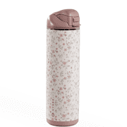 HydroJug Ease2o Insulated Stainless Steel Water Bottle with Straw & Chug Lid, Leak-Resistant, Cup Holder Friendly   24oz, Magnolia