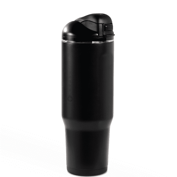 HydroJug Ease2o Insulated Stainless Steel Water Bottle with Straw & Chug Lid, Leak-Resistant, Cup Holder Friendly – 32oz, Black